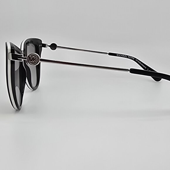 Michael Kors MK6039 Abela II Black Silver Frame Grey Lens Cat Eye Sunglasses - Picture 3 of 13